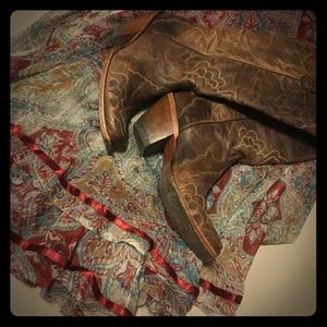 Lucky Brand frilly maxi skirt